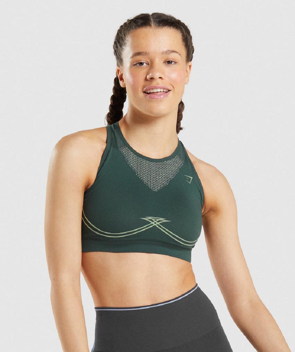 Sujetadores Deportivos Gymshark Apex Seamless Mujer Obsidian | CO 2229TCE